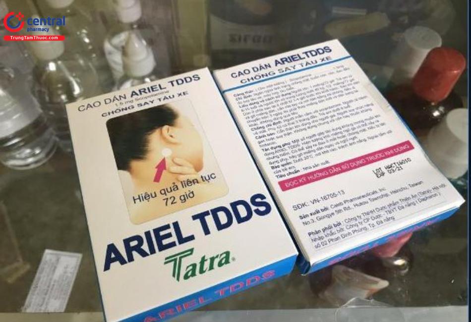 Miếng dán chống say tàu xe Ariel TDDS