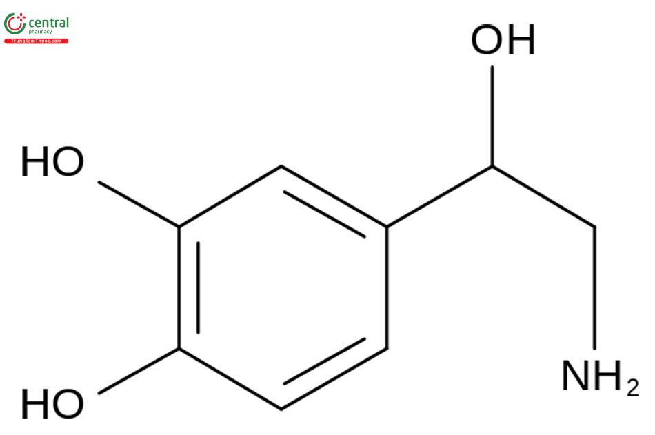 Cấu trúc hoá học của Noadrenalin