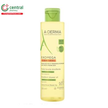 A-Derma Exomega Control Emollient Shower Oil 