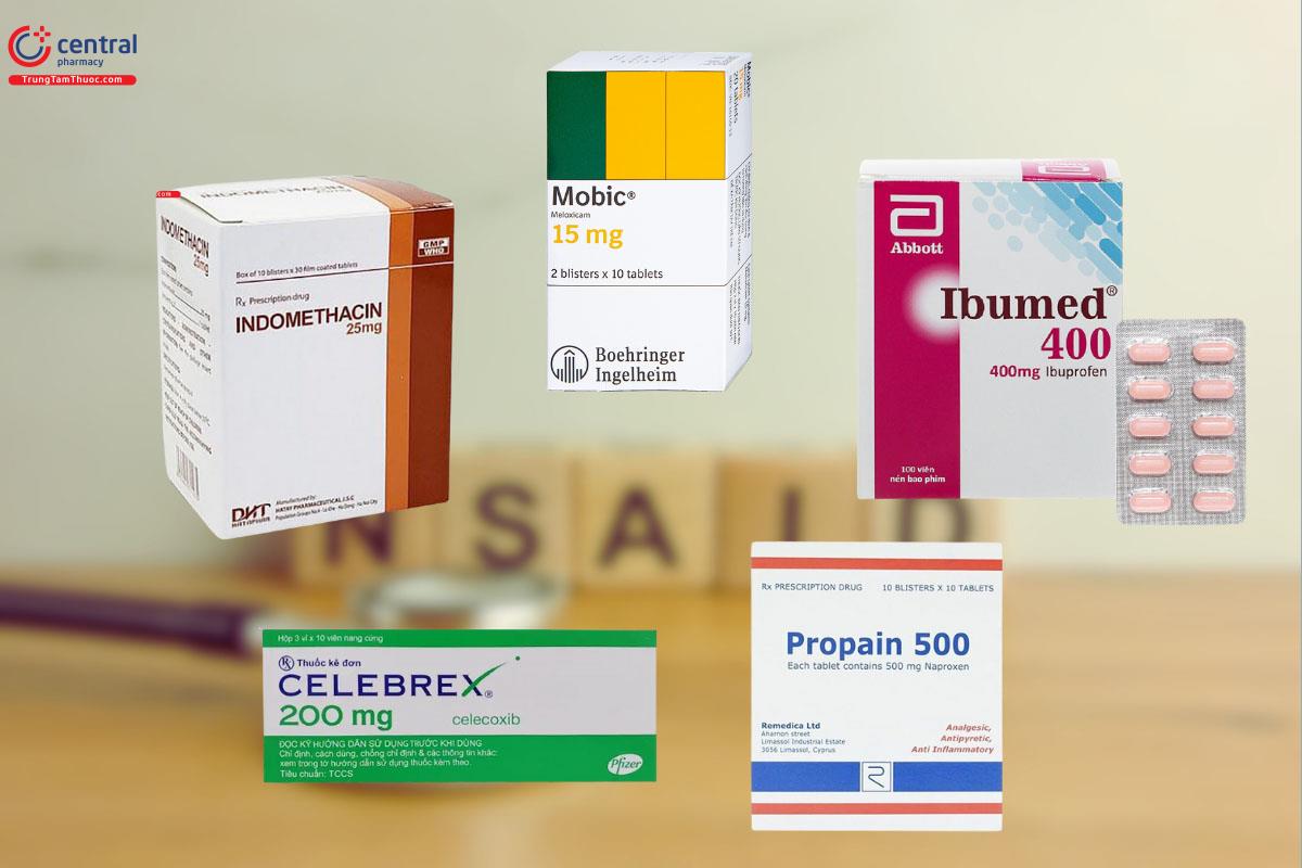 Một số sản phẩm chứa hoạt chất nhóm NSAIDs