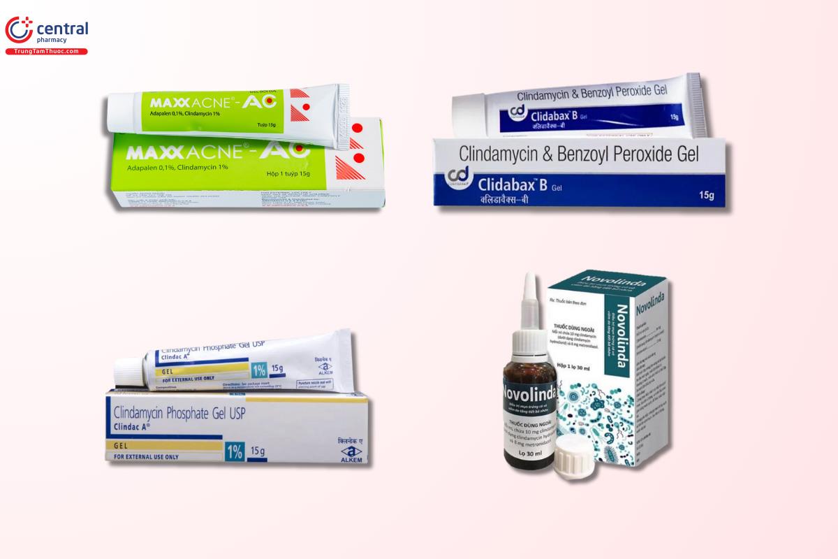 Các loại kem trị mụn chứa kháng sinh thường gặp