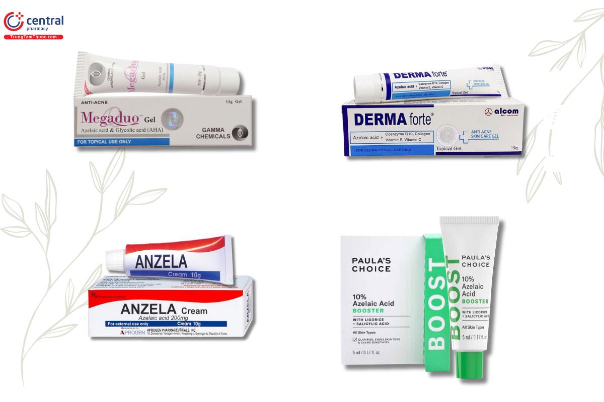 Sản phẩm phổ biến có chứa hoạt chất Axit azelaic