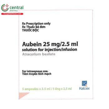 Aubein 25mg/2.5ml solution for injection/ infusion