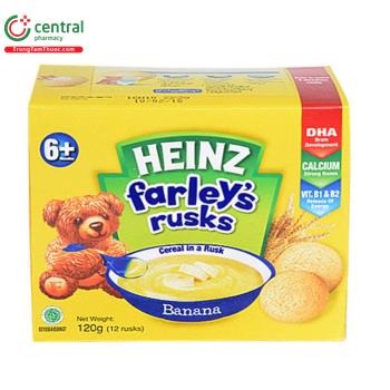 Bánh ăn dặm Heinz Farley's 6m+ vị chuối  