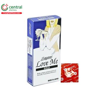 Bao cao su Sagami Love Me Gold (Hộp 10 cái) 