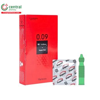 Bao cao su Sagami Super Dot 0.09 (Hộp 12 cái)