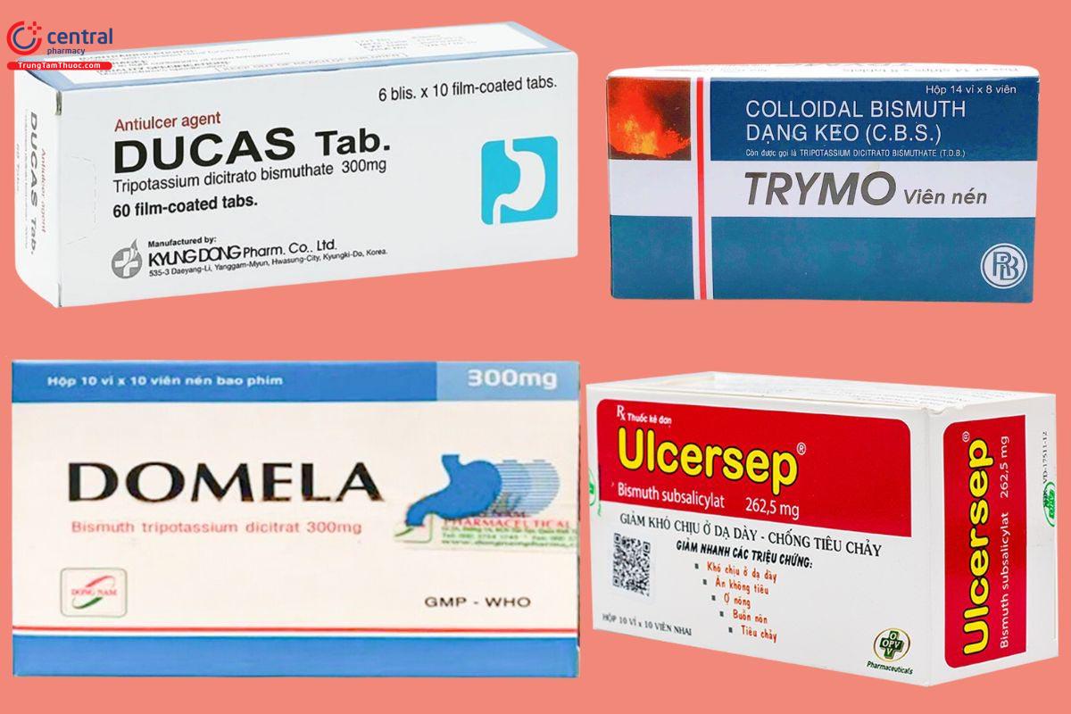 Một số thuốc chứa Bismuth
