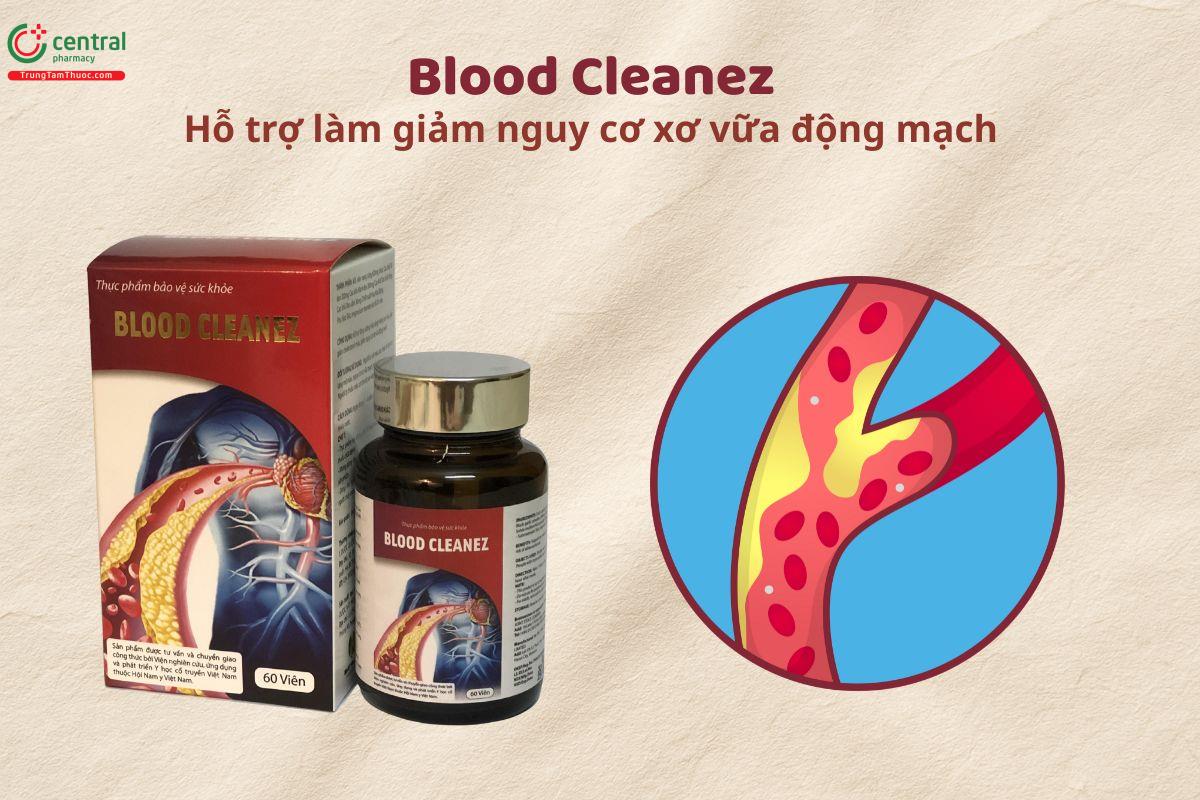 Blood Cleanez hỗ trợ làm giảm nguy cơ xơ vữa động mạch
