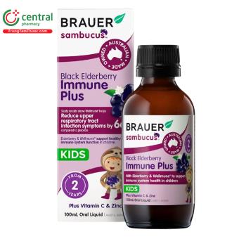 Brauer Sambucus Black Elderberry Kids Immune Plus