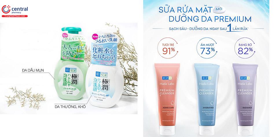 Các loại sữa rửa mặt được ưa chuộng nhất hiện nay
