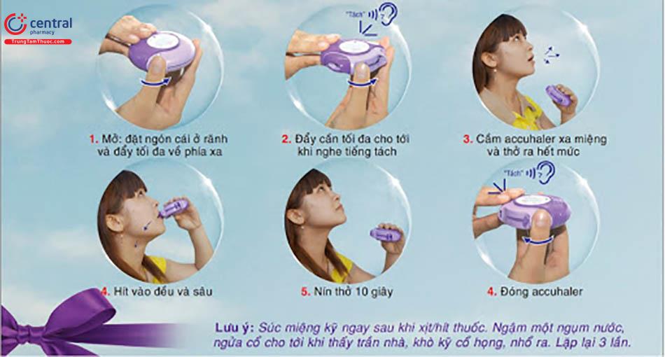 Cách sử dụng bình hít bột khô