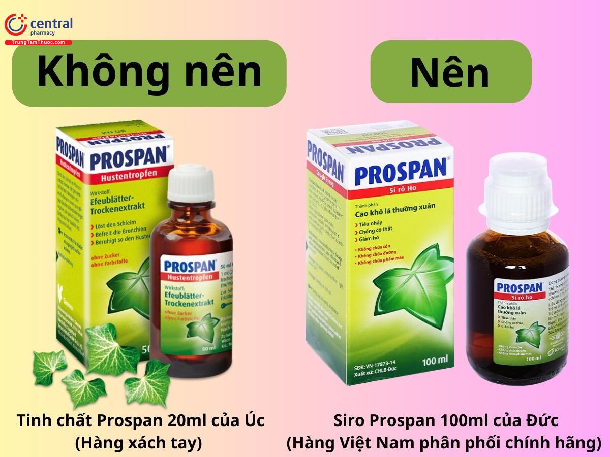 Phân biệt chế phẩm Prospan nên và không nên dùng cho trẻ em