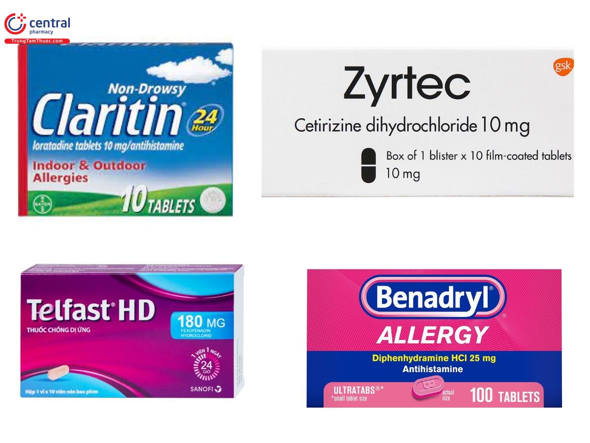 Các thuốc kháng Histamin thường sử dụng
