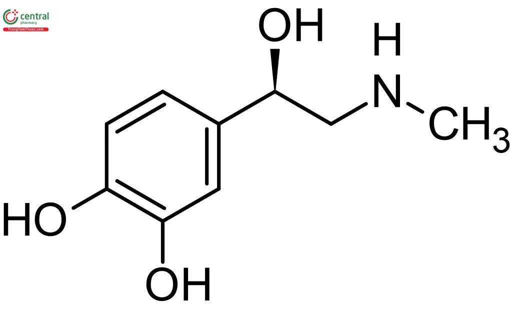 Cấu trúc hoá học của Epinephrine