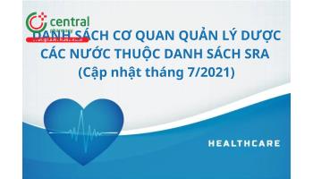 Danh sách cơ quan quản lý dược các nước thuộc danh sách SRA (7/2021)