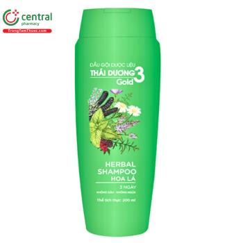 Dầu gội dược liệu Thái Dương 3 Gold (Hoa lá)