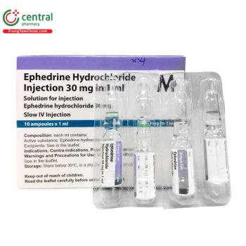 Ephedrine Hydrochloride Injection 30 mg in 1 ml