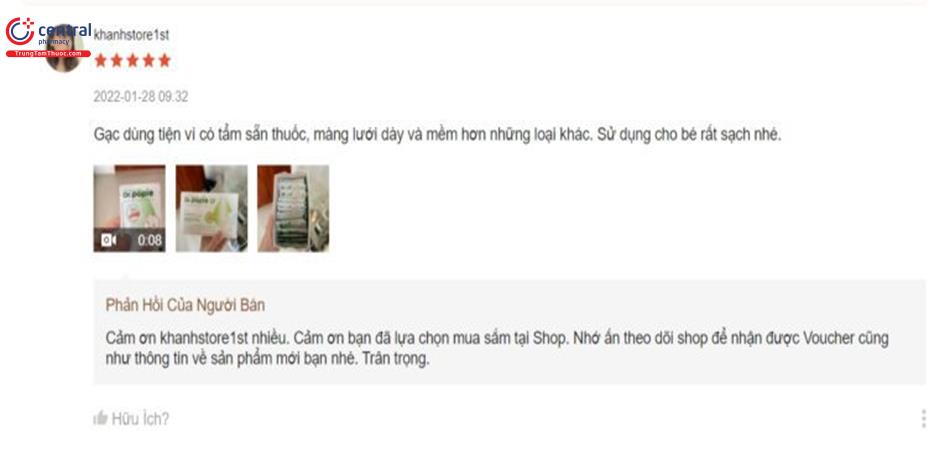 Phản hồi tích cực của khách hàng về sản phẩm