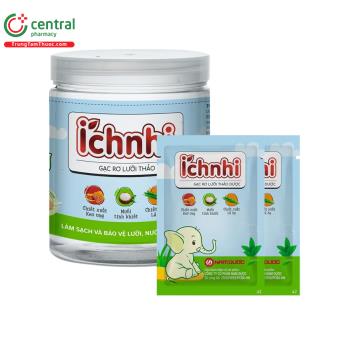 Gạc rơ lưỡi thảo dược Ích Nhi