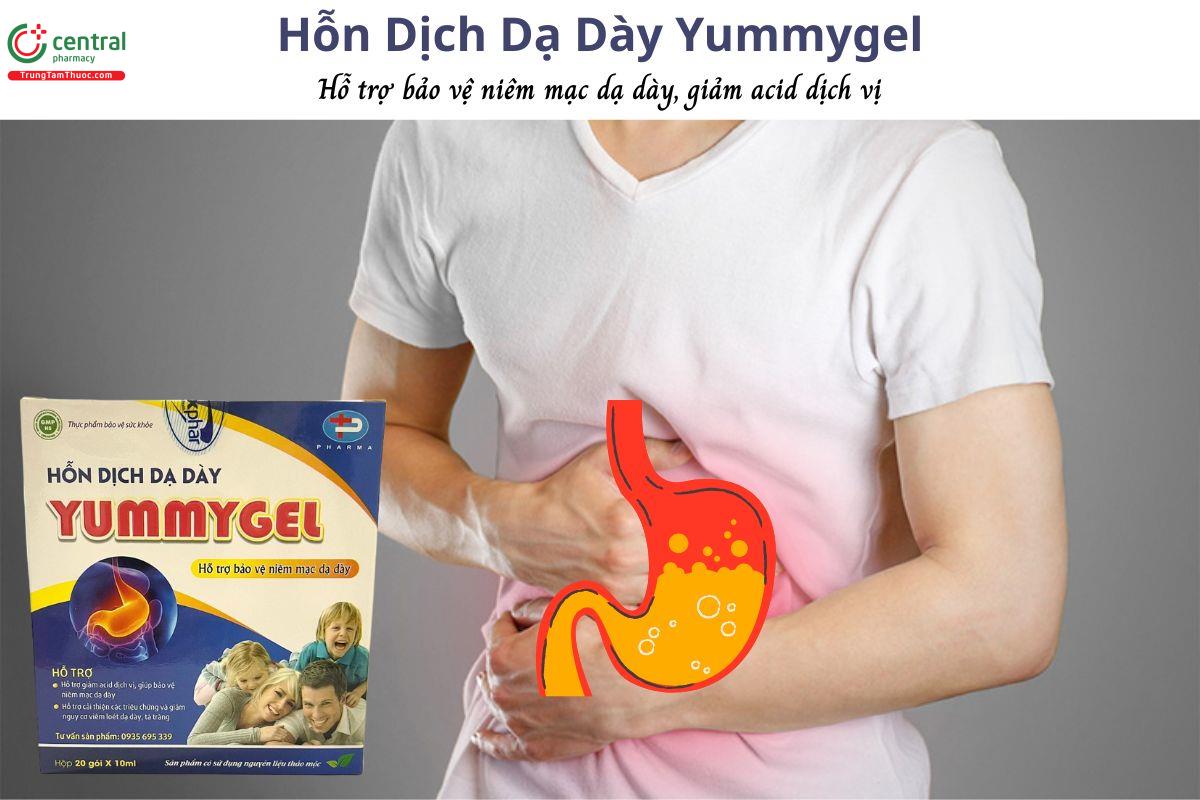 Hỗn Dịch Dạ Dày Yummygel hỗ trợ giảm acid dịch vị, bảo vệ niêm mạc dạ dày