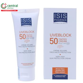 Kem chống nắng ISIS Pharma Uveblock 50 Tinted Cream
