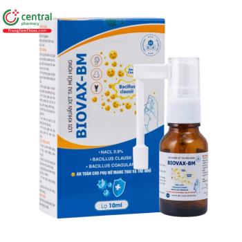Lợi Khuẩn Xịt Tai Mũi Họng Biovax–BM