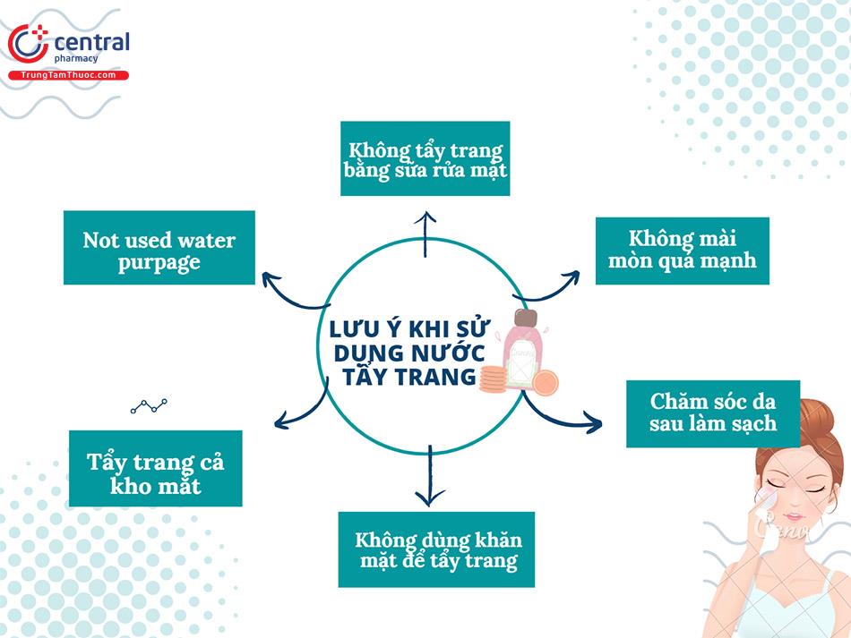 Lưu ý khi sử dụng nước tẩy trang