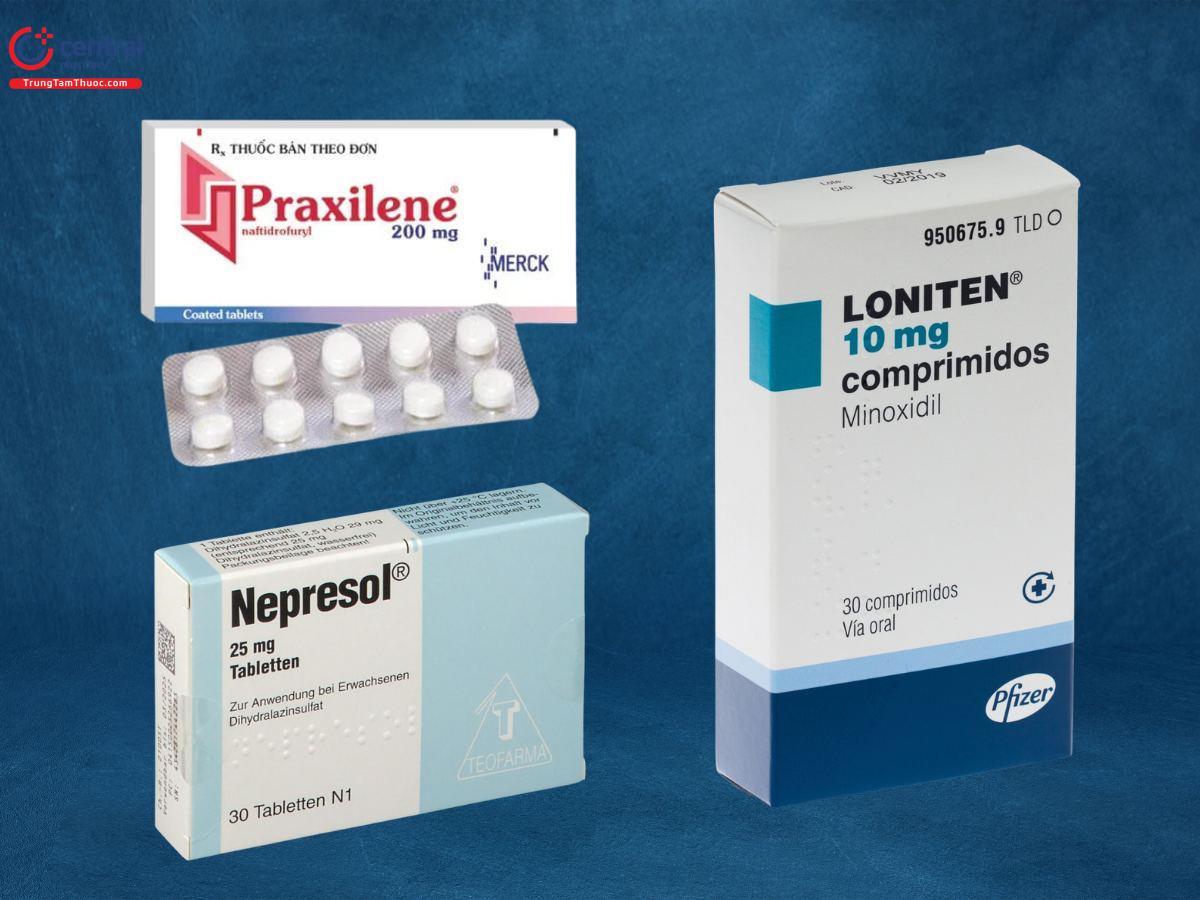 Một số chế phẩm thuốc nhóm giãn mạch trực tiếp