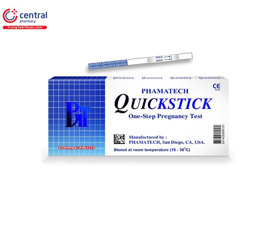Que thử thai Quickstick giấy