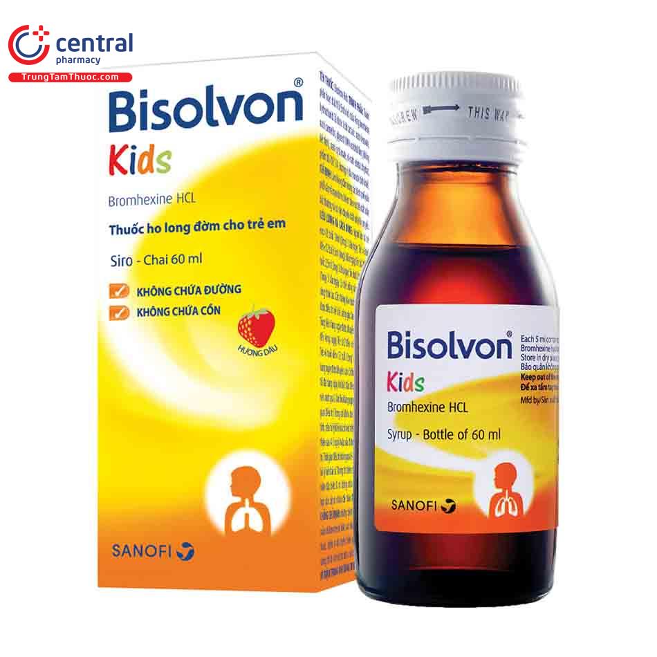 Siro trị ho cho trẻ em Bisolvon Kids