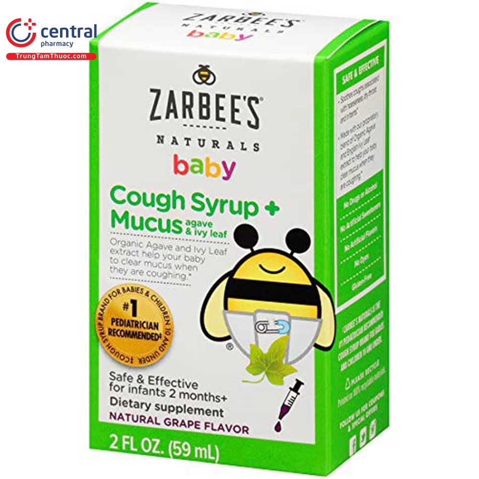 Siro ho long đờm Zarbee’s cho trẻ sơ sinh