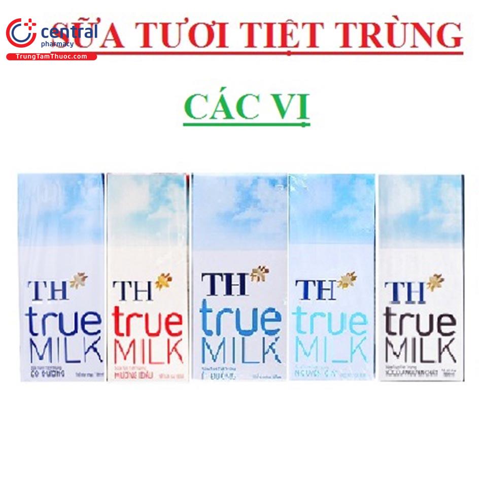 Sữa tươi tiệt trùng có nhiều vị phù hợp với khẩu vị từng đối tượng