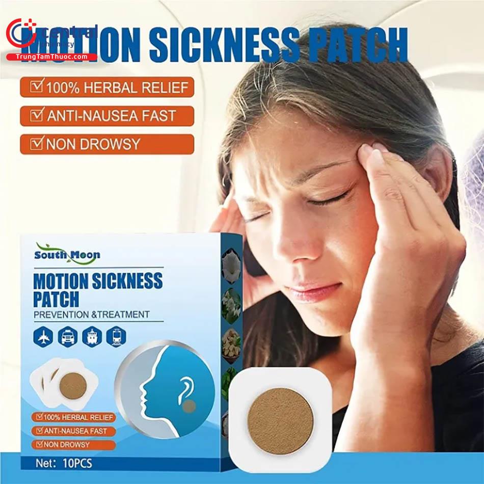 Miếng dán chống say xe thảo dược Motion Sickness Patch
