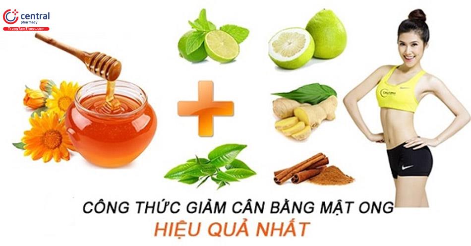 Có nhiều cách giảm cân bằng mật ong