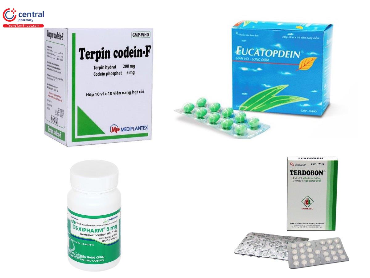 Một số thuốc giảm ho tác động trên trung ương