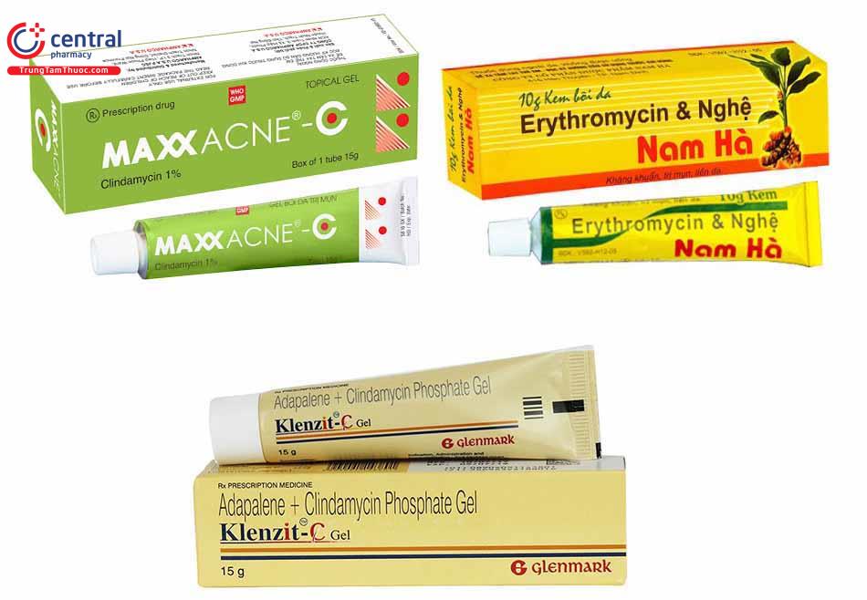 Hình ành thuốc kháng sinh bôi trị mụn trứng cá