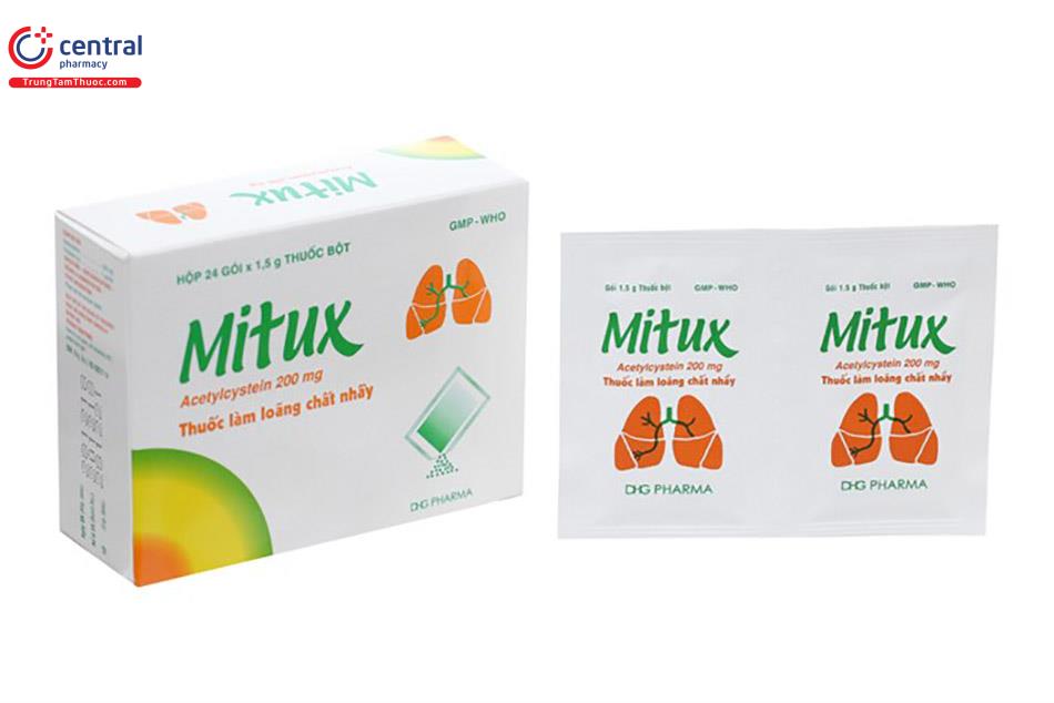Thuốc long đờm Mitux 200mg