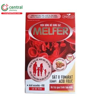 Viên uống bổ sung sắt Melfer