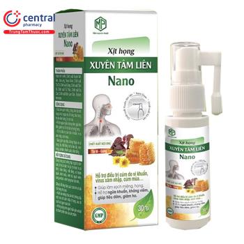 Xịt họng Xuyên Tâm Liên Nano (Tân Mạnh Phát) 