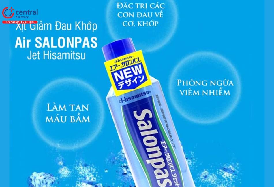 Air Salonpas Jet là sản phẩm nổi tiếng của thương hiệu Hisamitsu
