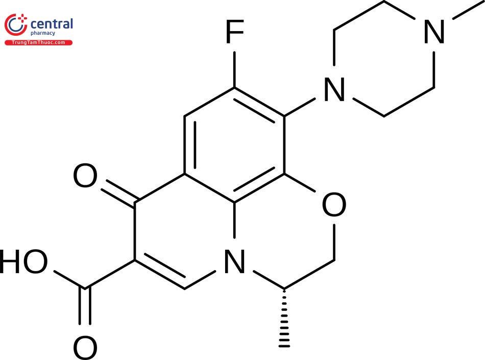 Cấu trúc hoá học của kháng sinh Levofloxacin